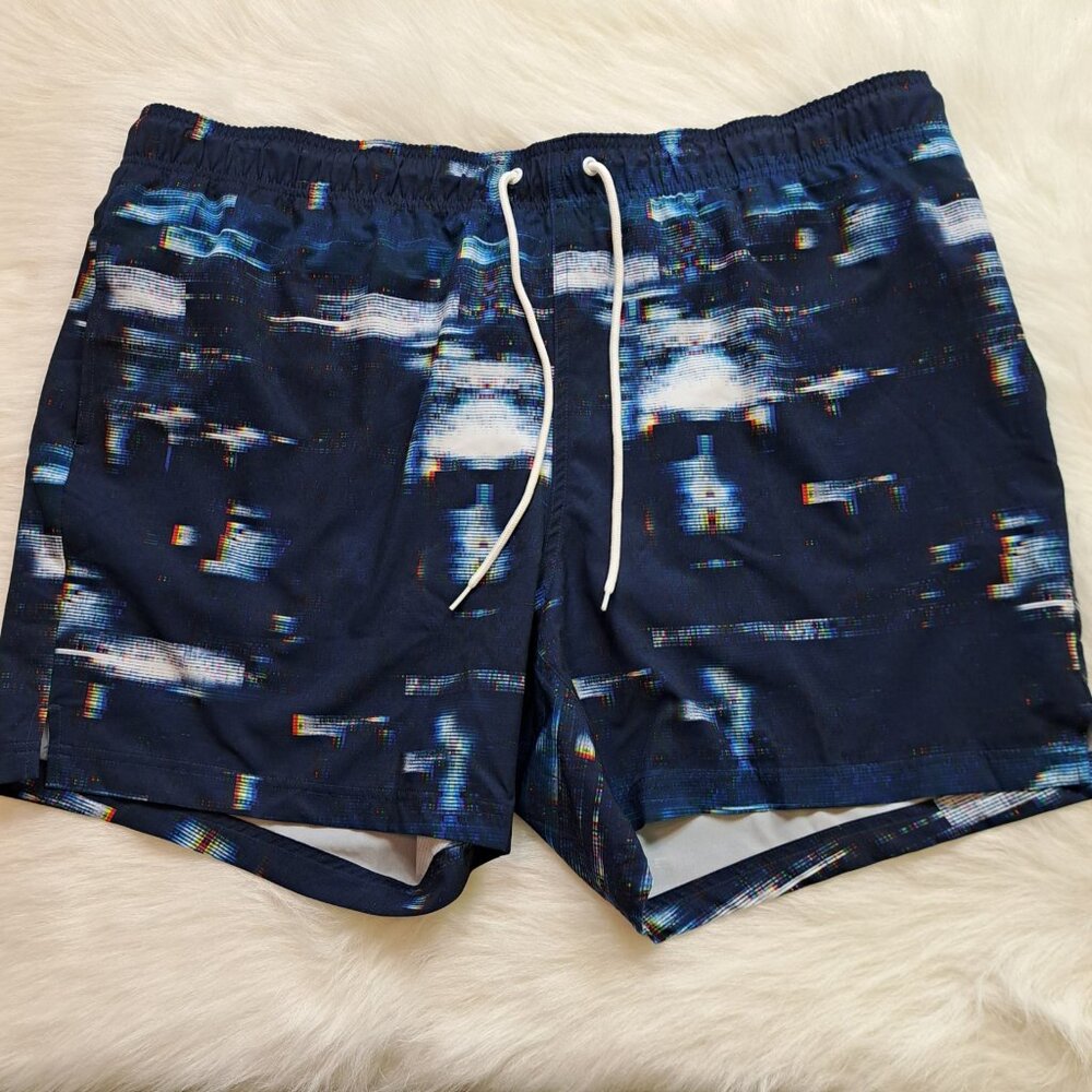 George Men's Printed Lining Swim Trunks Size 2XL